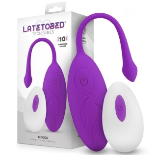 Виброяйцо вагинальное фиолетовое с пультом управления Latetobed Molka Vibrating Egg Remote Control