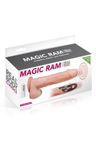 Реалістичний пульсатор-вібратор 17 см / 4 см Real Body Magic Ram на присоску - 3