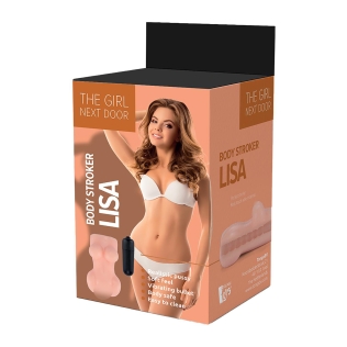 Мастурбатор вагіна тілесного кольору з віброкулею Dream Toys THE GIRL LISA