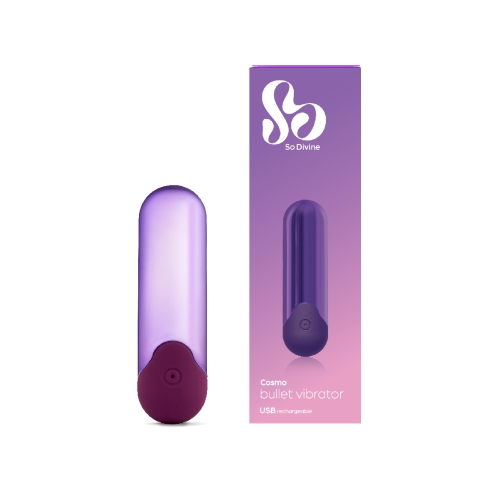 Вибропуля для клитора фиолетовая So Divine Cosmo Mini - 1