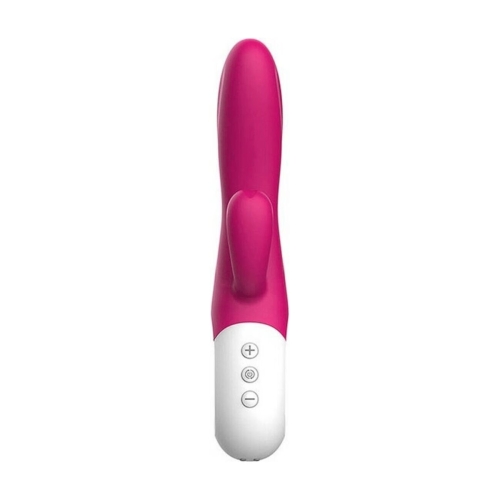 Вібратор-кролик гнучкий рожевий Liebe Bend It Plus Rechargeable Cerise 2 двигуна - 4