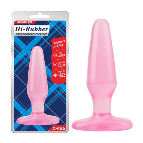 Анальная пробка на присоске розового цвета Chisa Beginners rock Plug - 1
