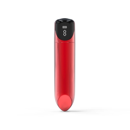 Віброкуля-помада для клітора та сосків червона Loviss Lipstick Bullet Vibrator 9 режимів - 3