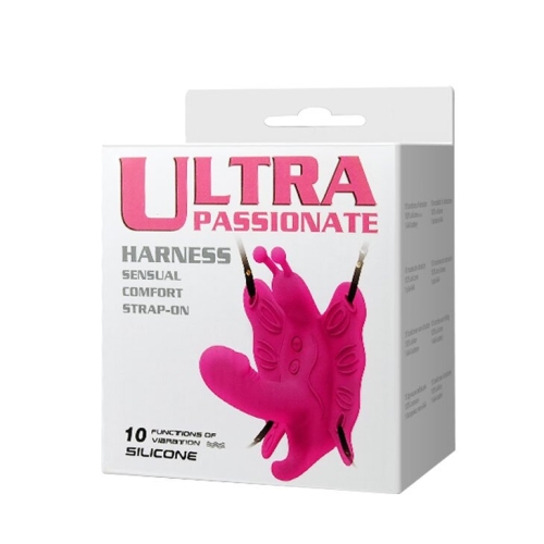 Вибратор-бабочка силиконовый для клитора ULTRA PASSIONATE 10 режимов вибрации - 9