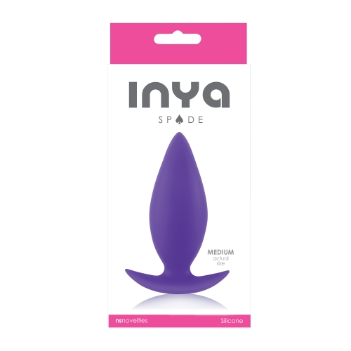 Анальный плаг фиолетового цвета NS Novelties Inya spades medium - 2
