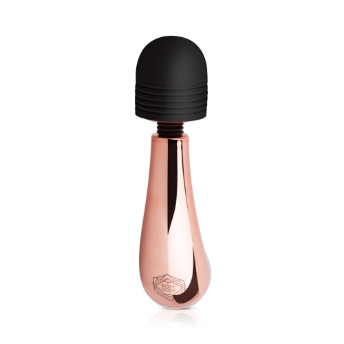 Мини вибромассажер микрофон для клитора розовое золото Nouveau Mini Curve Massager - 2