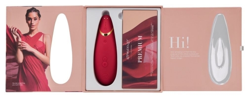 Вакуумний безконтактний вібратор для клітора з автопілотом червоний Womanizer Premium - 7