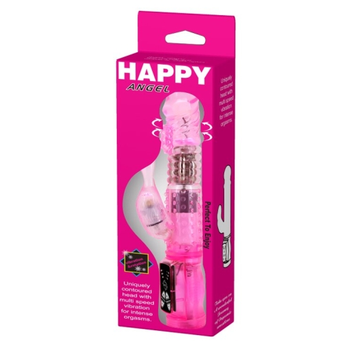 Вібратор з ротацією і стимулятором клітора Lybaile Happy Angel - 11