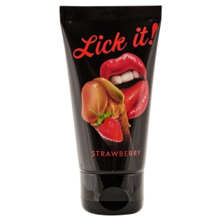 Смазка съедобная для орального секса вкус клубники Lick-it Erdbeere 50 мл