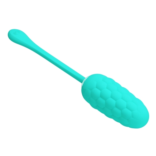 Віброяйце вагінальне з рельєфним дизайном зеленого кольору Lybaile Pretty Love MARINA EGG - 7