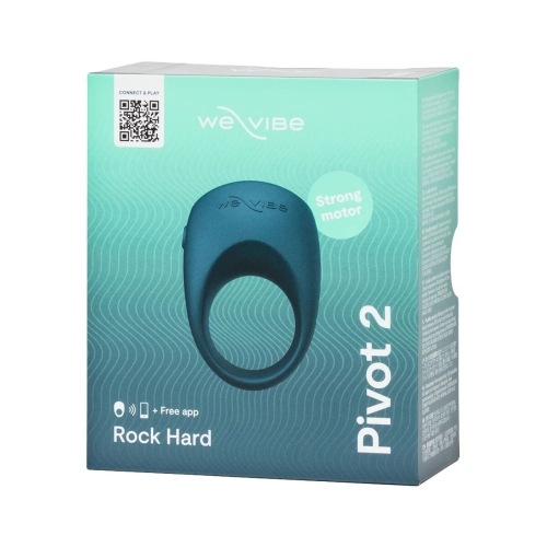 Ерекційне смарт-віброкільце на член синє We-Vibe Pivot 2 Slate - 15