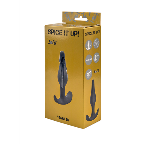 Анальный плаг черный Spice it up Starter - Dark Grey - 1