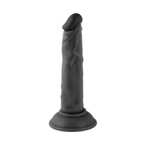Фаллоимитатор реалистичный на присоске Realistic Dong Black Mr. Rude 7.9 черный - 2