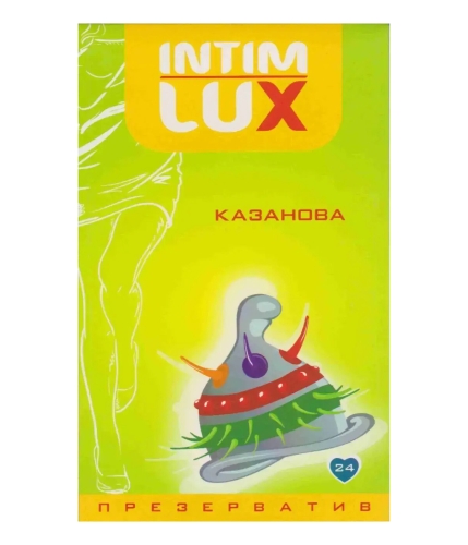 Презерватив із вусиками латексний прозорого кольору Intim lux Казанова 1 штука - 1