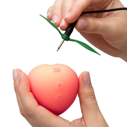 Клиторальный стимулятор с вакуумной стимуляцией розовый Romp Peach Clitoral Suction - 2