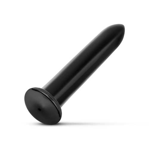 Огромный фаллоимитатор гелевый черный All Black AB06 - 4