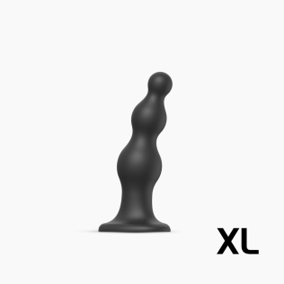 Насадка для страпона силиконовая черная Strap-On-Me Dildo размер XL