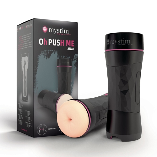 Мастурбатор у колбі Анус тілесного кольору Mystim Push me - 6