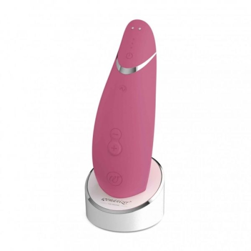 Бесконтактный вакуумный клиторальный стимулятор розовый Womanizer Premium - 3