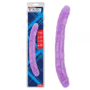 Фаллоимитатор двухсторонний фиолетовый Chisa 12.8 Inch Dildo