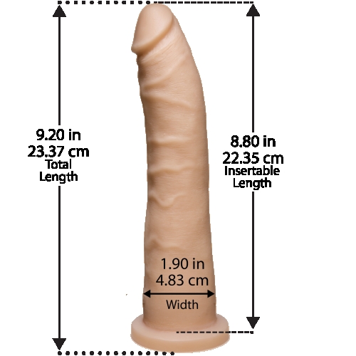 Фалоімітатор 22,3 см/4,6 см реалістичний силіконовий Doc Johnson Platinum TRUSKYN-the Tru Ride Slim 9 Inch - 2