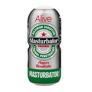 Мастурбатор-вагина в виде банки пива Alive Heineken Vagina