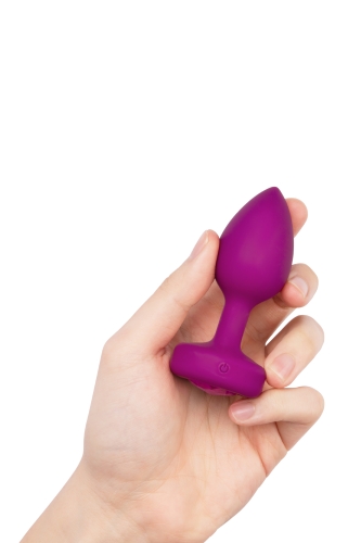 Анальна пробка з вібрацією B-Vibe для еротичних ігор силіконова рожева - 5