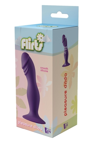 Фалоімітатор для точки G на присосці фіолетовий Dream Toys Flirts Pleasure Dildo - 7