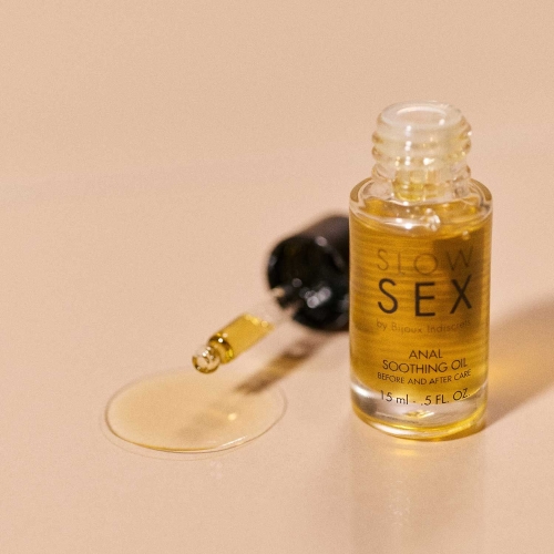 Успокаивающее масло для анального секса Bijoux Indiscrets Slow Sex Anal Soothing Oil 15 мл - 3