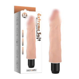 Вибратор реалистичный телесного цвета Extreme Soft Realistic Dildo Vibrator 8.8