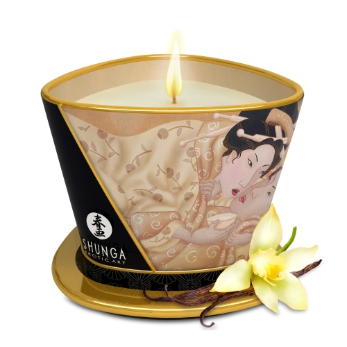 Масажна свічка з ароматом Ваніль SHUNGA Vanilla Fetish 170 мл - 1