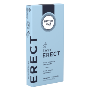 Харчова добавка для підтримки ерекції у чоловіків MISTER SIZE Easy Erect 5 капсул