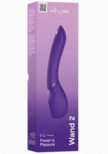 Смарт вібромасажер Ванд Мікрофон фіолетовий We-Vibe Wand 2 - 9