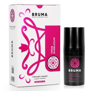 Жидкий вибратор со вкусом Жвачки Bruma Liquid Vibrator Ultra Sliding 15мл