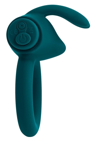 Эрекционное кольцо на член с вибропулей зеленое Evolved Novelties Evolved Playboy Bunny Buzzer - 3