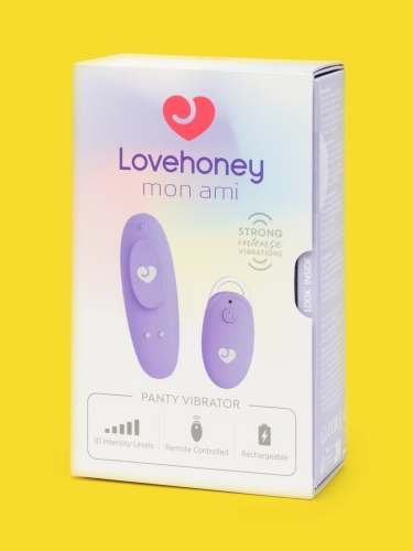 Вибротрусики для клитора с пультом сиреневый Lovehoney Mon Ami Panty Vibrator - 1