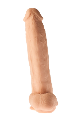 Большой фаллоимитатор реалистичный на присоске бежевый MR. DIXX GIANT GIO 11.8INCH DILDO - 4