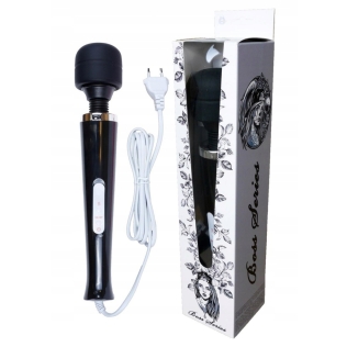 Вібромасажер Ванд у формі мікрофона чорного кольору Boss series Magic Massager Wand Cable