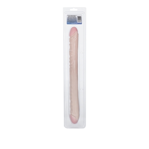 Фалоімітатор двосторонній реалістичний бежевого кольору California Exotic Novelties - 6