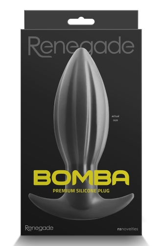 Анальний корок чорного кольору NS Novelties RENEGADE BOMBA - 2