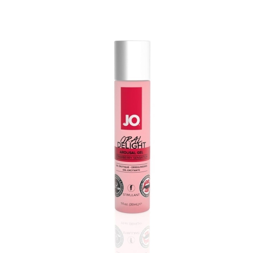 Возбуждающий гель для оральных ласк System JO ORAL DELIGHT - STRAWBERRY SENSATION (30 мл) (Систем Джо) - 1
