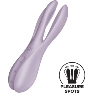 Клиторальный вибратор фиолетового цвета Satisfyer Threesome 2