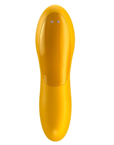 Вибратор на палец для клитора желтый Satisfyer Teaser Dark - 3