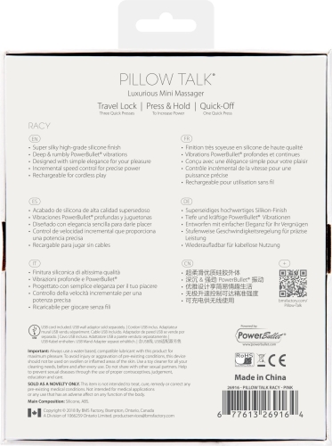 Вибратор для точки G розовый с кристаллом Сваровски Божественный оргазм PILLOW TALK Racy - 10