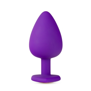 Анальная пробка со стильным камнем TEMPTASIA BLING PLUG LARGE PURPLE