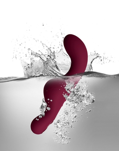 Вібромасажер із вигинами рубінового кольору Rocks Off Ruby Glow Blush - 9