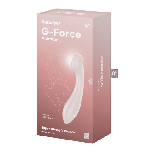 Вибратор вагинальный для точки G бежевого цвета Satisfyer G-Force - 6