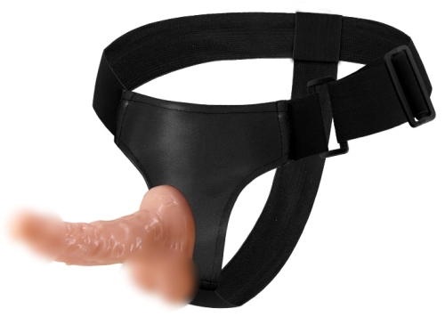 Страпон реалистичный ременной для женщин телесного цвета LYBAILE Ultra passionate Harness - 1