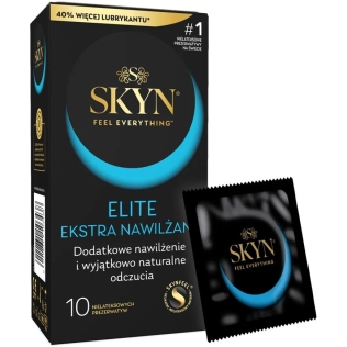 Презервативи ультратонкі безлатексні з додатковим мастилом SKYN Elite Extra Lubricated 10 штук