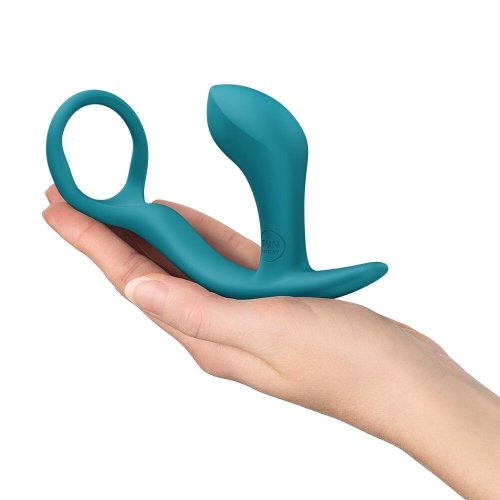Масажер простати з ерекційним кільцем зелений Fun Factory Bootie Ring Bottle - 5